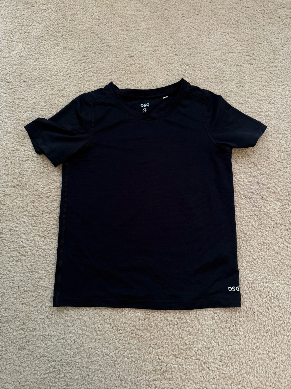 DSG Black Kids Short Sleeve Athletic Tee